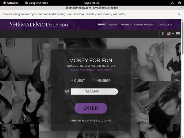 Account For Shemale Models Free