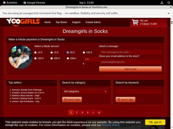 Dreamgirls In Socks Automatische Kassen