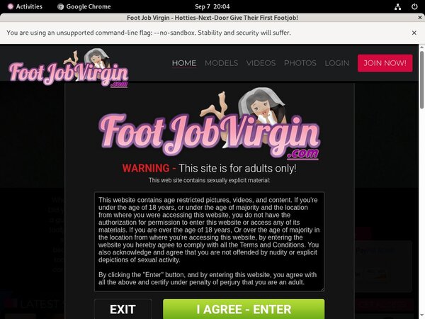 Foot Job Virgin Gift Card