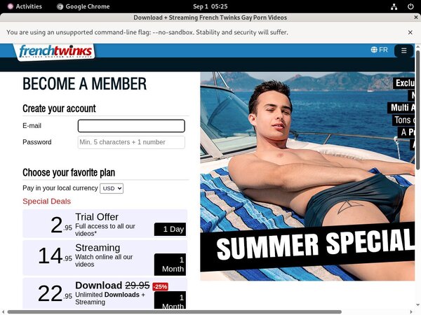 French Twinks Discount Coupon