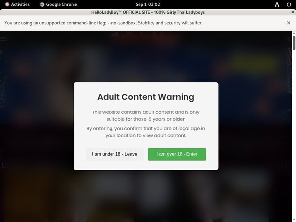 How To Access Hello Ladyboy