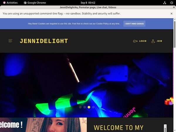Jennidelight4u.modelcentro.com Vendo Page