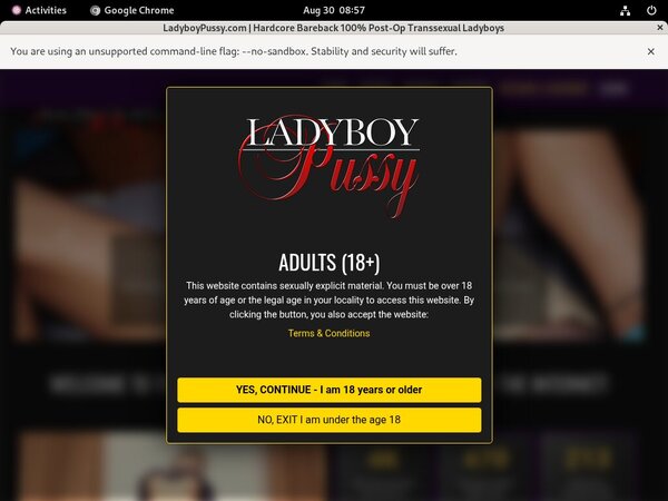 Ladyboy Pussy Trail Membership