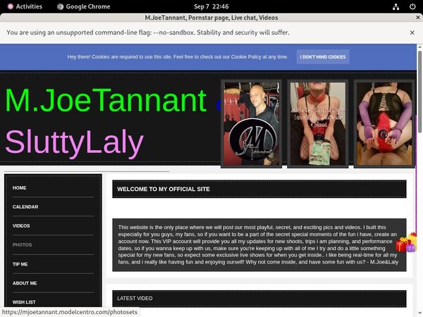 M.JoeTannant With Pay Safe Card