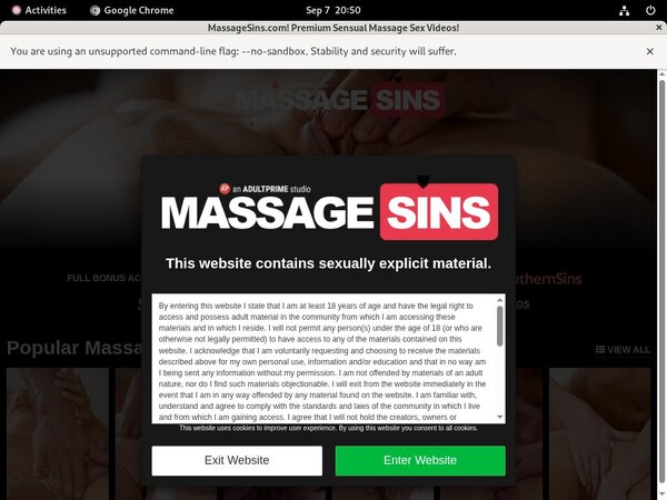 Massagesins.com Trial Membership Deal