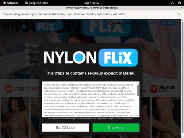 Nylon Flix Billing Page