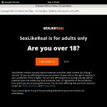 Sexlikereal.com Login Password