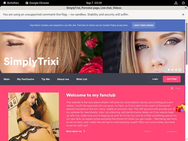 SimplyTrixi Password Details
