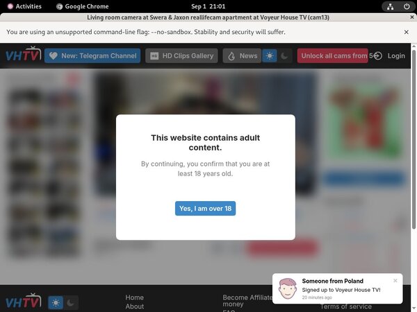 Voyeur-house.tv Using Pay Pal