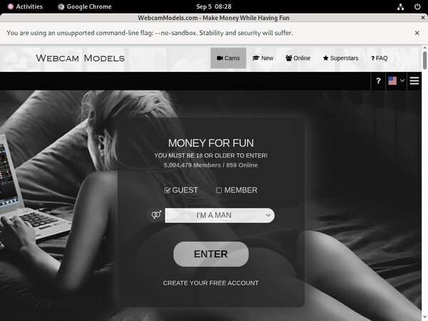 Webcammodels.com Bypass
