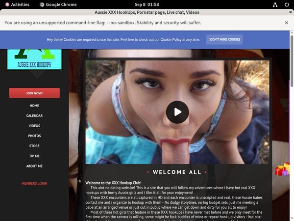 Aussie XXX HookUps Updated Passwords