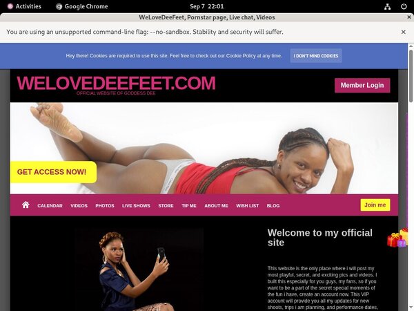 Free Accounts To Welovedeefeet
