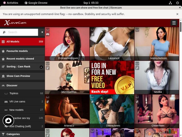 Free Xlovecam.com Username