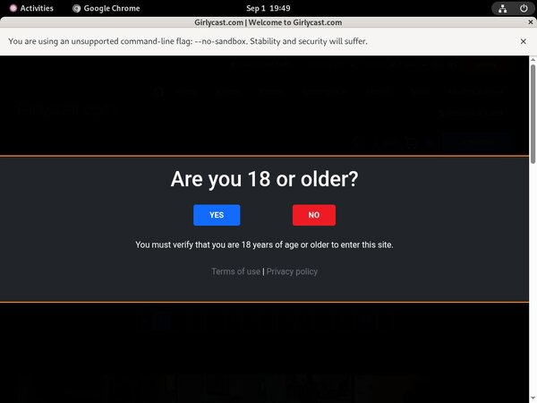 GirlyCast.com User Name