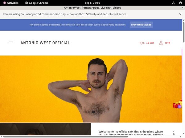 AntonioWest Join Anonymously