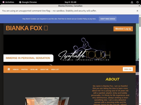 Bianka Fox With No Credit Card