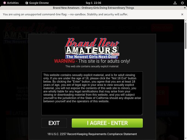 Brandnewamateurs Free Trial Special