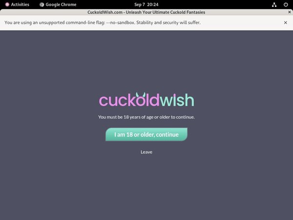 Cuckoldwish Discount Id