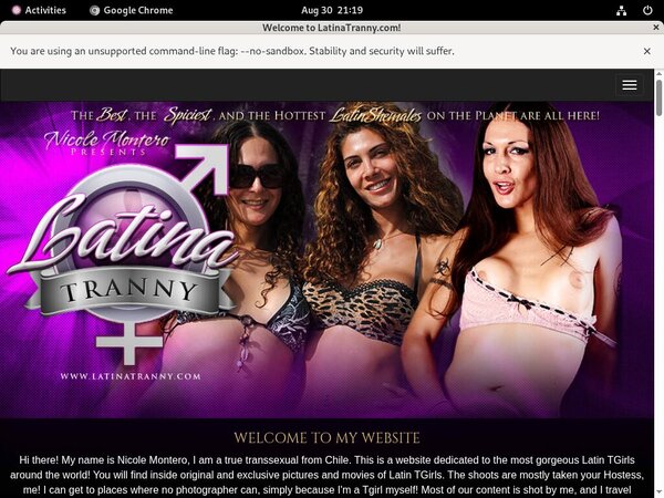 Free Latinatranny.com Passwords