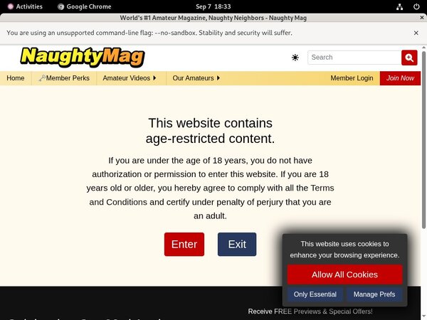 Get A Free Naughtymag.com Account