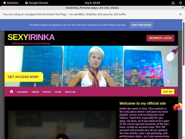 SexyIrinka Payment Methods