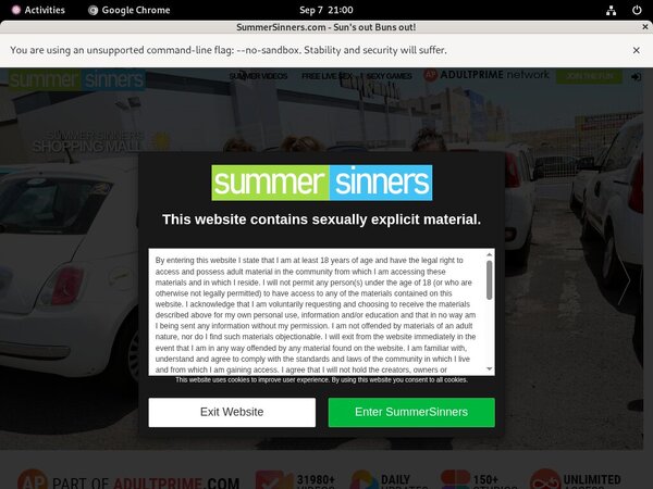 Sinners Summer Login Account