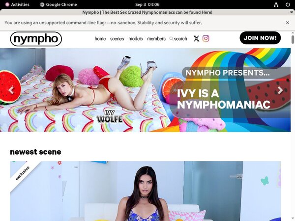 Nympho Free Acounts