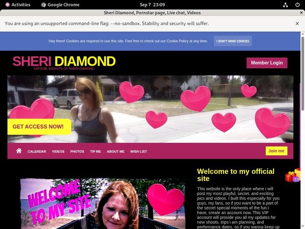 SheriDiamond Get A Password